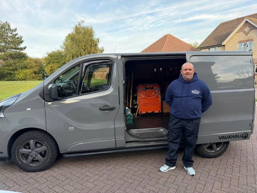 Vauxhall van loaded